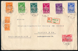 1937 Ajánlott Levél Berlinbe 9 Db Bélyeggel, Közte Vásár Sor - Sonstige & Ohne Zuordnung