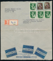 1945 (2. Díjszabás) Ajánlott Levél 6 Db Bélyeggel és 3 Levélzáróval / Registered Cover With 6 Stamps And 3 Labels - Sonstige & Ohne Zuordnung