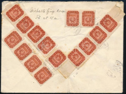 1946 (21. Díjszabás) Levél 15 Bélyeggel Bérmentesítve / Cover With 15 Stamps Franking "KEREPES" - Budapest - Other & Unclassified