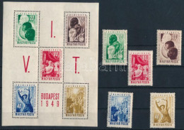 ** 1949 VIT (I.) - Budapest Sor + Blokk (9.500) - Sonstige & Ohne Zuordnung