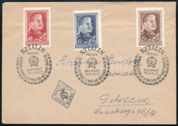 1949 Sztálin Vágott Sor FDC-n Alkalmi Bélyegzéssel - Altri & Non Classificati