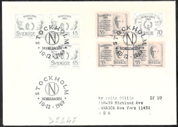 Svezia/Sweden/Suède: FDC, Ostwald, Kocher, Lagerlof, Marconi, Braun - Nobelpreisträger