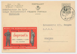 Publibel - Postal Stationery Belgium 1955 Work Clothing - Professional Clothing - Kostüme