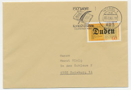 Cover / Postmark Germany 1980 Konrad Duden - Dictionaries - Philologist - Unclassified