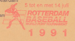 Meter Cut Netherlands 1991 Rotterdam Baseball World Port Tournament 1991 - Sonstige & Ohne Zuordnung