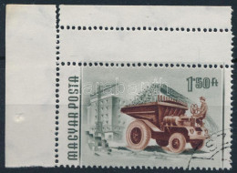 O 1955 Közlekedés-ipar 1,50Ft ívsarki Bélyeg, ívszéli Kettős Fogazással - Sonstige & Ohne Zuordnung