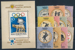 ** 1960 Olimpia - Róma Sor + Blokk (7.200) - Other & Unclassified