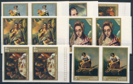 ** 1968 Festmények IV. Vágott Sor Párokban / Mi 2409-2415 Imperforate Pairs - Other & Unclassified