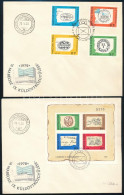 1972 Bélyegnap (45.) Vágott Sor + Vágott Blokk 2 Db FDC-n - Other & Unclassified