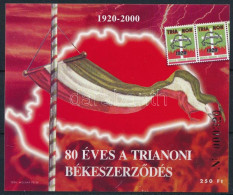 ** 2000 80 éves A Trianoni Békeszerződés Emlékív - Sonstige & Ohne Zuordnung