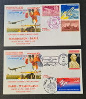 Concorde,  Vols WASHINGTON-PARIS  Et PARIS-WASHINGTON Les 16 Et 18 Avril 1989. - Concorde