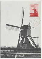 Maximum Card Netherlands 1963 Windmill - Moulins