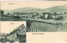 AK Gruß Aus Seesen, Totalansicht Und Gasthof Um 1910 - Engelade - Seesen