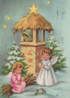 ENGEL WEIHNACHTSFERIEN Feiern & Feste Vintage Ansichtskarte Postkarte CPSM #PAH921.DE - Anges