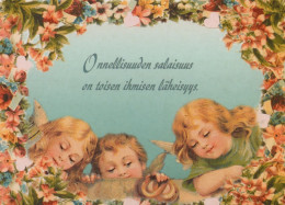 ENGEL WEIHNACHTSFERIEN Feiern & Feste Vintage Ansichtskarte Postkarte CPSM #PAH674.DE - Anges