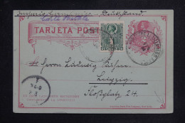 CHILI - Entier Postal + Complément Pour L'Allemagne En 1900 - L 151725 - Chile