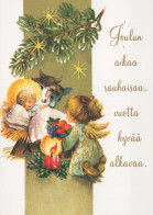 ANGELO Buon Anno Natale Vintage Cartolina CPSM #PAH735.IT - Anges