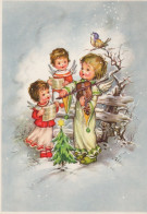 ANGELO Buon Anno Natale Vintage Cartolina CPSM #PAG921.IT - Anges