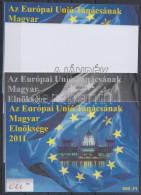 ** 2011/04 Európai Unió 4 Db-os Emlékív Garnitúra Azonos Sorszámmal - Other & Unclassified