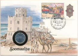 Szomália 1976. 10s Felbélyegzett Borítékban, Bélyegzéssel, Német Nyelvű Tájékoztatóval T:UNC  Somalia 1976. 10 Senti In  - Zonder Classificatie