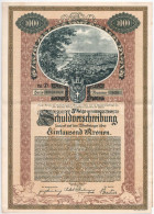 Ausztria / Bécs 1921. "Bécs Városának 1921-es 5%-os Kötvénye" 1000K-ról Szelvényekkel T:XF Austria / Vienna 1921. "5% Bo - Ohne Zuordnung