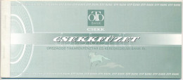 ~1990-1999. "Országos Takarékpénztár és Kereskedelmi Bank Rt. (OTP)" Kitöltetlen Csekkfüzete 10db Csekkel T:UNC,AU - Sin Clasificación