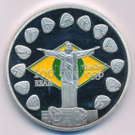 Brazília 2016. 100R "Rio-i Olimpia" Multicolor Ezüstözött Fém Commemorative Coin T:AU (PP) Brazil 2016. 100 Reals "Rio20 - Sin Clasificación