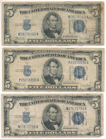 Amerikai Egyesült Államok 1946-1949. (1934C) 5$ "Silver Certificate - Kisméretű" Kék Pecsét "William Alexander Julian, J - Unclassified