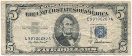Amerikai Egyesült Államok 1953A 5$ "Silver Certificate - Kisméretű" Kék Pecsét "Ivy Baker Priest, Robert Bernard Anderso - Ohne Zuordnung