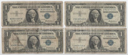 Amerikai Egyesült Államok 1957B 1$ Silver Certificate - Kisméretű", Kék Pecsét, "Kathryn O'Hay Granahan - Clarence Dougl - Ohne Zuordnung