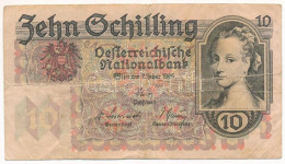 Ausztria 1946. 10Sch "1110 04194" T:F Austria 1946. 10 Schilling "1110 04194" C:F - Non Classés