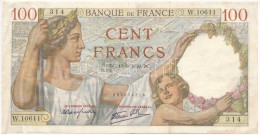 Franciaország 1940. 100Fr "W. 10611" T:F France 1940. 100 Francs "W. 10611" C:F - Zonder Classificatie