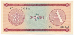 Kuba 1985. 5P "A" Deviza Tanúsítvány T:AU Cuba 1985. 5 Pesos "A" Foreign Exchange Certificate C:AU Krause P#FX3 - Zonder Classificatie