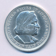 Amerikai Egyesült Államok 1893. 1/2$ Ag "Kolumbiai Világkiállítás" Kapszulában, Tanúsítvánnyal T:XF USA 1893. 1/2 Dollar - Ohne Zuordnung