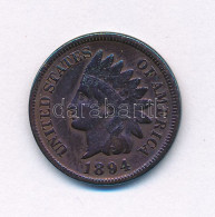 Amerikai Egyesült Államok 1894. 1c Bronz "Indián Fej" T:VF USA 1894. 1 Cent Bronze "Indian Head" C:VF Krause KM#90a - Sin Clasificación