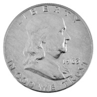 Amerikai Egyesült Államok 1963. 1/2$ Ag "Franklin" Tanúsítvánnyal T:XF USA 1963. 1/2 Dollar Ag "Franklin" With Certifica - Unclassified