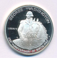 Amerikai Egyesült Államok 1982S 1/2$ Ag "George Washington Születésének 250. évfordulója" Tanúsítvánnyal T:PP USA 1982S  - Unclassified