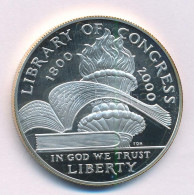 Amerikai Egyesült Államok 2000. 1$ Ag "Kongresszusi Könyvtár", Tanúsítvánnyal T:PP USA 2000. 1 Dollar Ag "Library Of Con - Unclassified