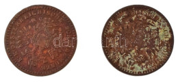 Ausztria 1858A 5/10kr Cu + 1860A 5/10kr Cu T:VF Austria 1858A 5/10 Kreuzer Cu + 1860A 5/10 Kreuzer Cu C:VF - Unclassified