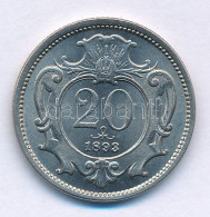 Ausztria 1893. 20h Ni T:UNC Austria 1893. 20 Heller Ni C:UNC Krause KM#2803 - Zonder Classificatie