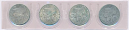 Ausztria 1957-1964. 10Sch Ag (4xklf) T:XF,VF Patina Austria 1957-1964. 10 Schilling Ag (4xdiff) C:XF,VF Patina Krause KM - Non Classificati