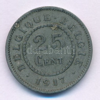 Belgium / Német Megszállás 1917. 25c Zn T:XF Belgium / German Occupation 1917. 25 Cents Zn C:XF - Unclassified