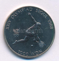 Dél-Korea 1987. 2000W Cu-Ni "1988. Nyári Olimpiai Játékok - Szöul / Tenisz" T:UNC South Korea 1987. 2000 Won Cu-Ni "Olym - Non Classificati