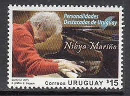 2013 Uruguay Marino Piano Music Complete Set Of 1 MNH - Uruguay