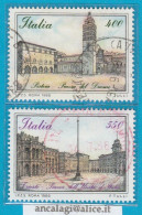 USATI ITALIA 1988 - Ref.0577 "PIAZZE D'ITALIA" Serie Di 2 Val. - - 1981-90: Oblitérés