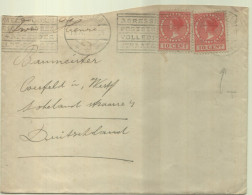 Postzegels > Europa > Nederland > Periode 1891-1948 (Wilhelmina) > 1910-29 > Brief Met 2x No. 153 (16693) - Cartas & Documentos