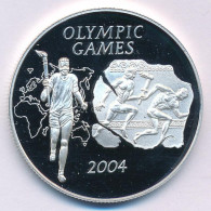 Ghána 2003. 500S Ag "2004-es Olimpiai Játékok, Athén" T:PP Ghana 2003. 500 Sika Ag "Olympic Games 2004, Athens" C:PP  Kr - Ohne Zuordnung
