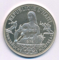 Haiti 1974. 50G Ag "XII. Téli Olimpia" T:AU (PP) Felületi Karc/ Haiti 1974. 50 Gourdes Ag "Innsbruck / Montreal Olympic  - Non Classificati