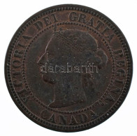 Kanada 1882H 1c Bronz "Viktória" T:VF Patina Canada 1882H 1 Cent Bronze "Victoria" C:VF Patina - Unclassified