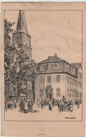 Kunst-AK Hameln, Rathaus Und Marktkirche Nach Zeichnung Von Prof. Ubbelohde Um 1920 - Hameln (Pyrmont)